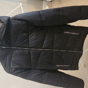 Black Puffer Jacket with Hood